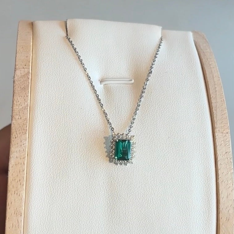 Diopside Statement Necklace