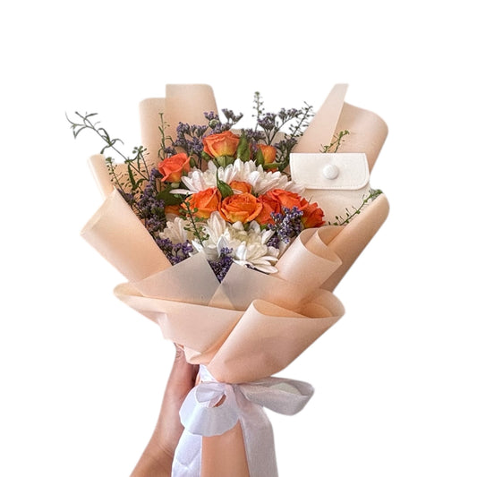 Flower bouquet wrapping (add-on)