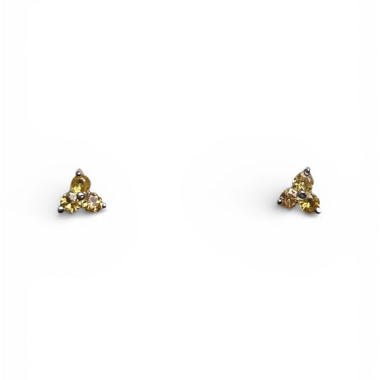 Topaz Petal Stud Earrings