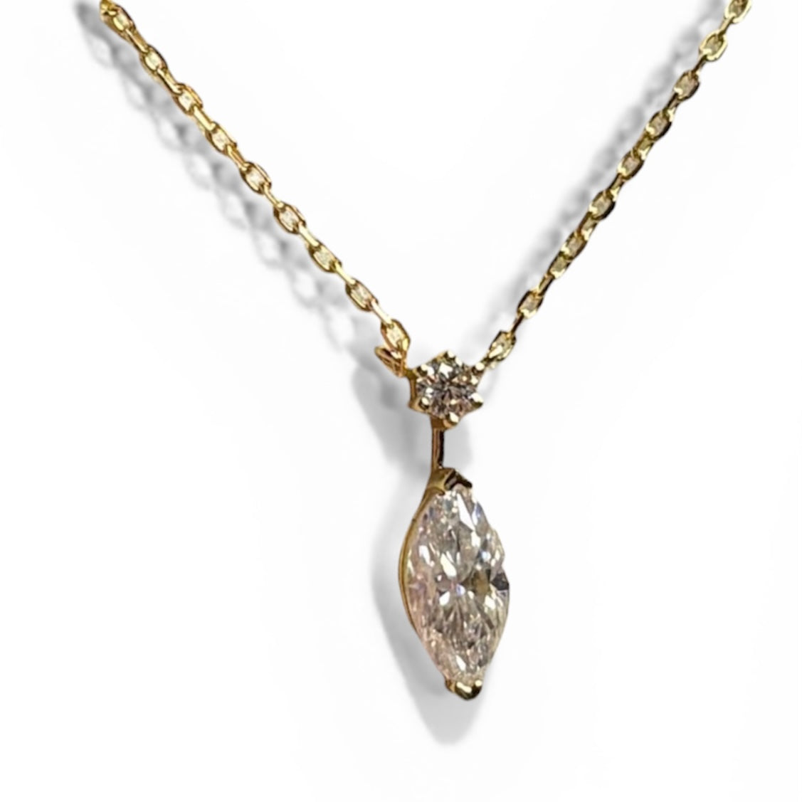 Marquise Moissanite Necklace