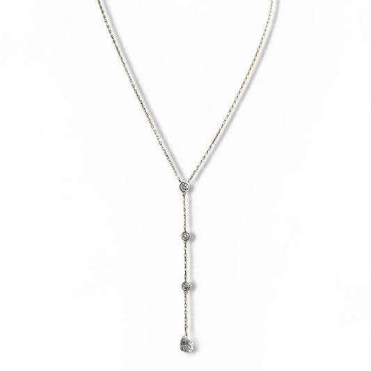 Drop Necklace in Moissanite