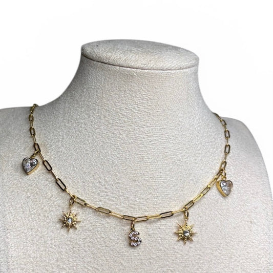 Initial Charm Necklace