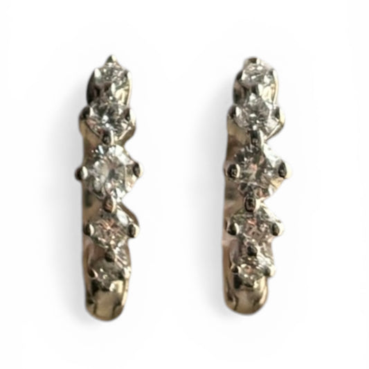 Mini Moissanite Hoops