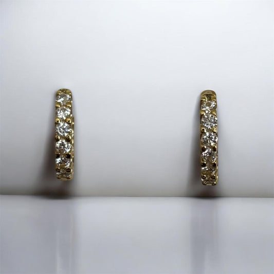 Classic Moissanite Hoops