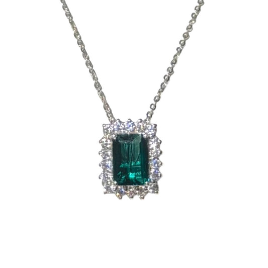 Diopside Statement Necklace