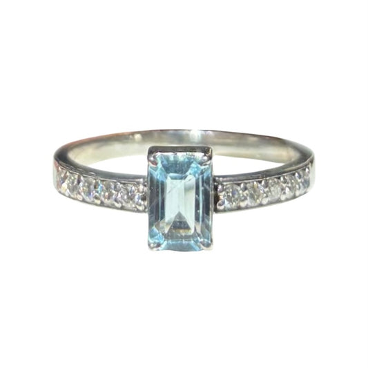 Aquamarine Statement Ring